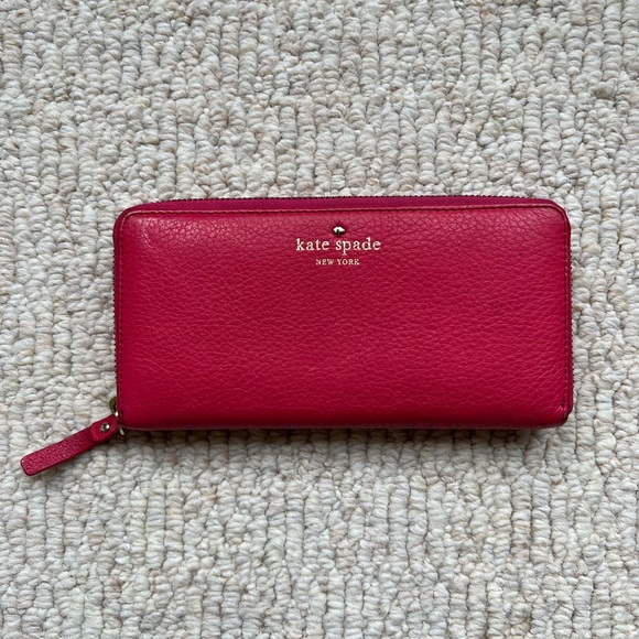 Hot pink Kate spade large wallet - Picture 1 of 4